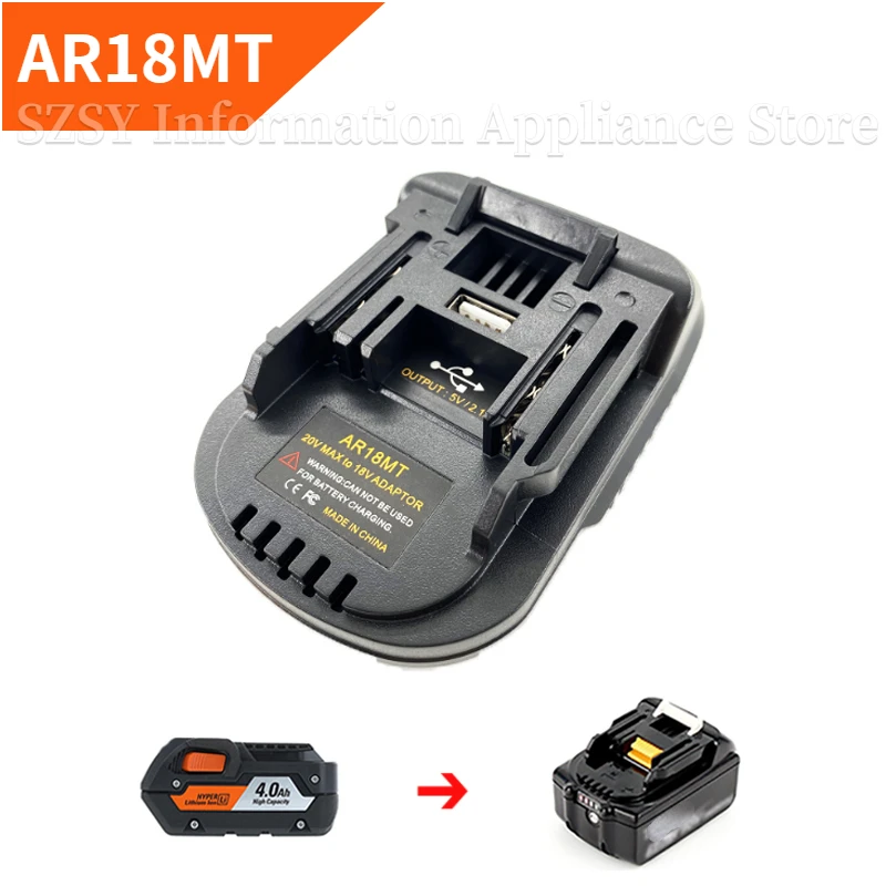 Power Tools Battery Adapter - Adaptador de batería Ridgid, convertidor para