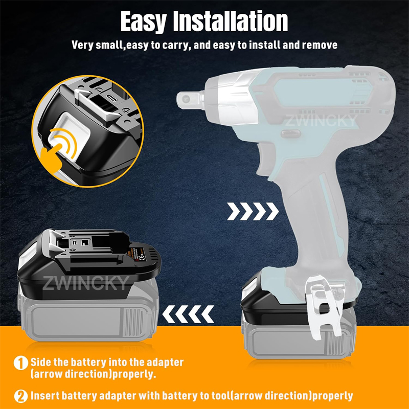 Power Tools Einhell - Adaptador de batería EIN18MT con puerto