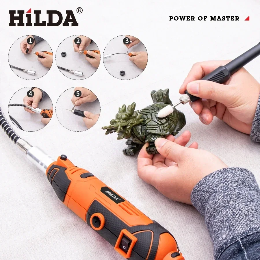 Power Tools Ingco - HILDA-taladro eléctrico grabador de 200W, herramienta
