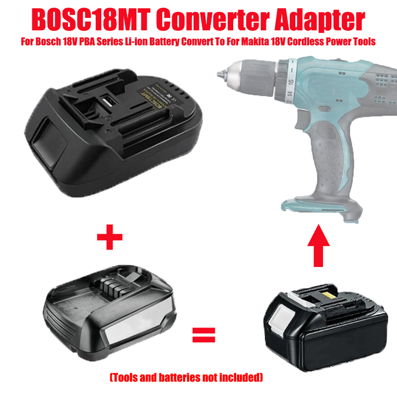 Power Tools Battery Adapter - Convertidor adaptador de batería BOSC18MT para