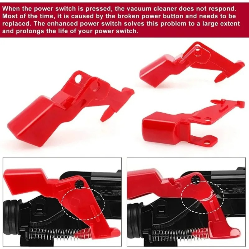 Power Tools Red - Botón Rojo de Repuesto para Aspiradora
