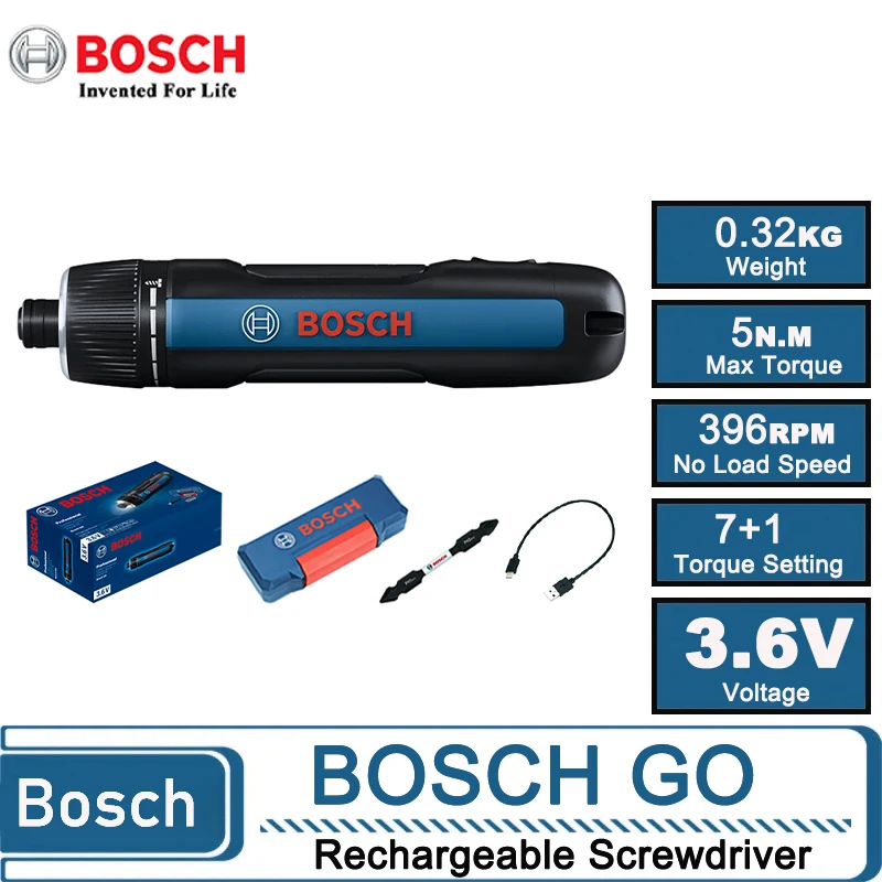Power Tools Portable - Destornillador Eléctrico Inalámbrico Bosch GO 3,