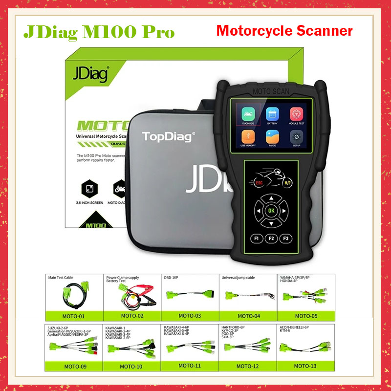 Power Tools Pro - JDiag M100 Pro escáner de motocicleta