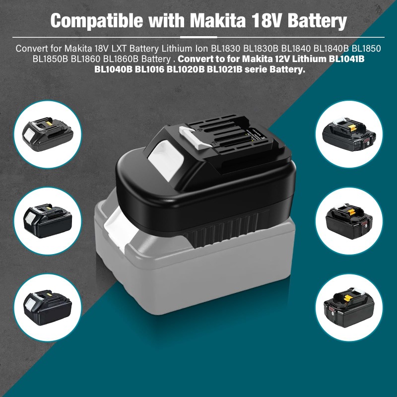 Adaptador de batería de herram - Power Tools Battery Adapter reseña y precio