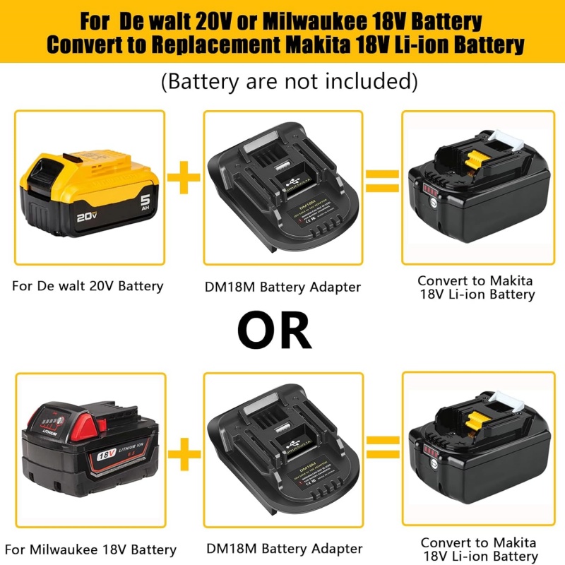 Adaptador de batería de litio  - Power Tools Battery Adapter reseña y precio