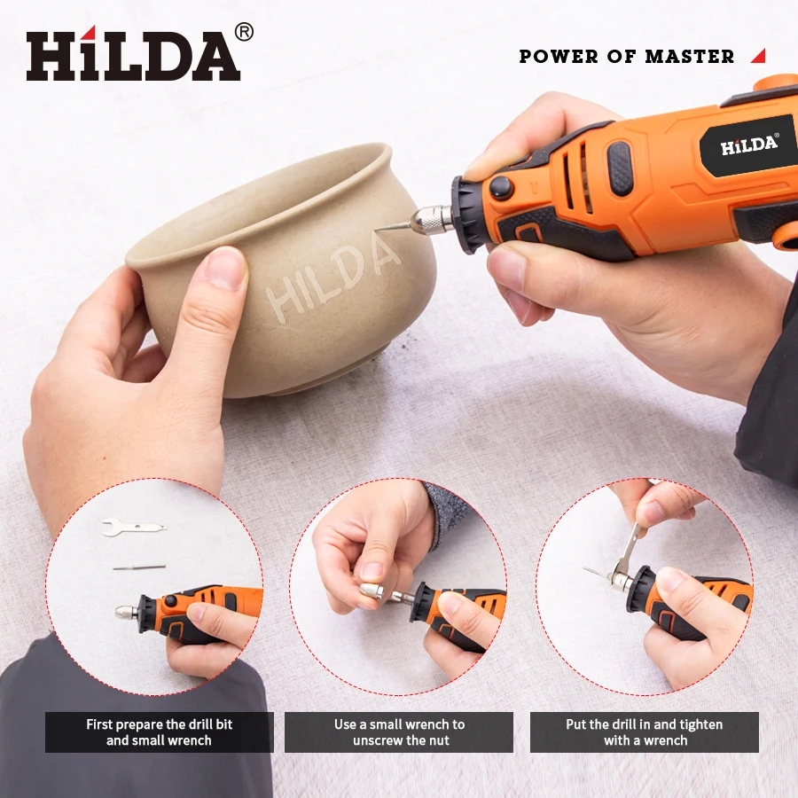 HILDA-taladro eléctrico grabad - Power Tools Ingco reseña y precio
