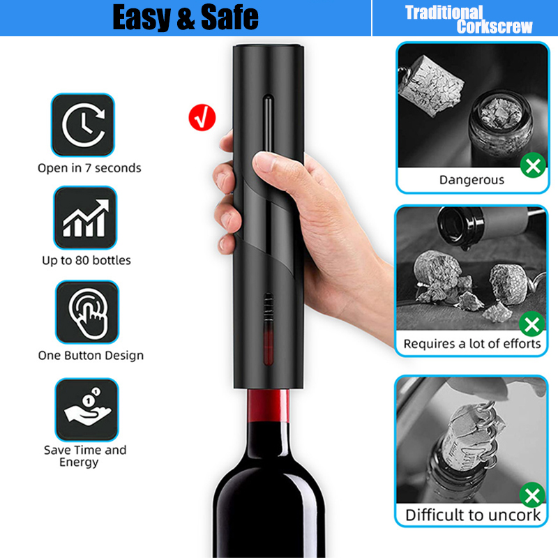 Abridor de botellas de vino el - Power Tools Red reseña y precio