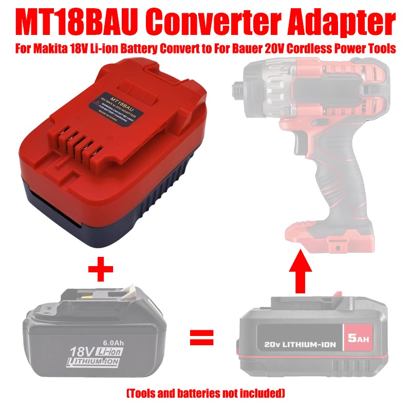 ALASICKA MT18BAU DM20BAU BS18B - Power Tools Battery Adapter reseña y precio