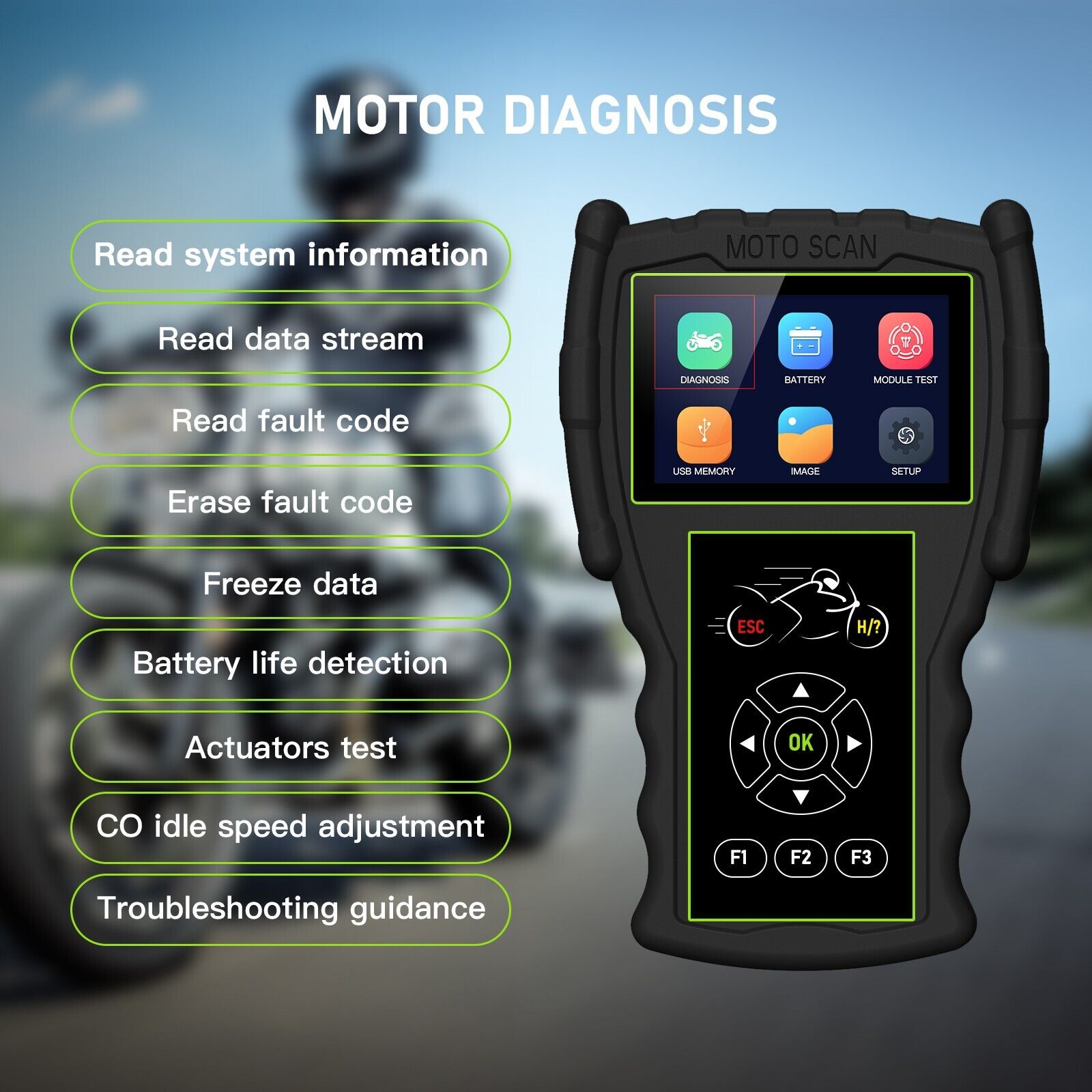 JDiag M100 Pro escáner de moto - Power Tools Pro reseña y precio